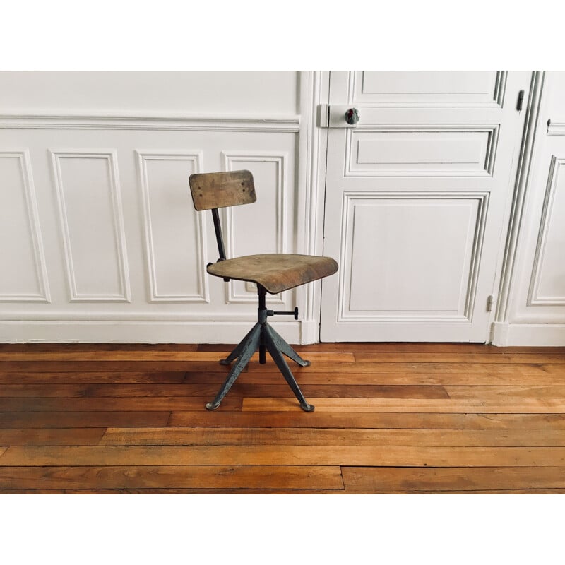 Cadeira de oficina de vintage escandinava de Odelberg