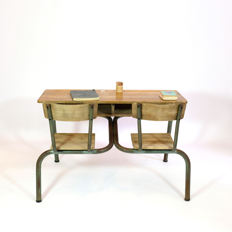 Vintage French 2-seater desk