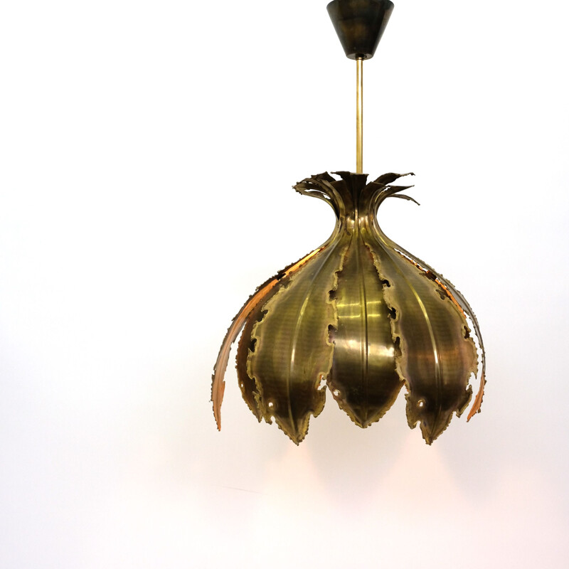 Vintage brutalist pendant lamp for Holm Sørensen & Pederson