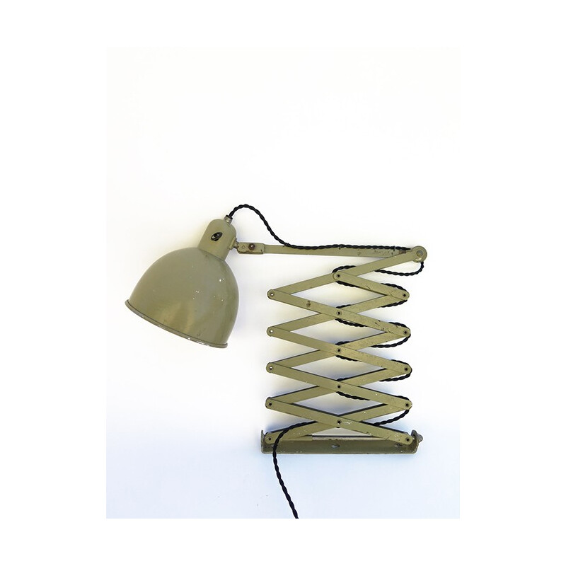 Lampe de table Accordéon en métal - 1950