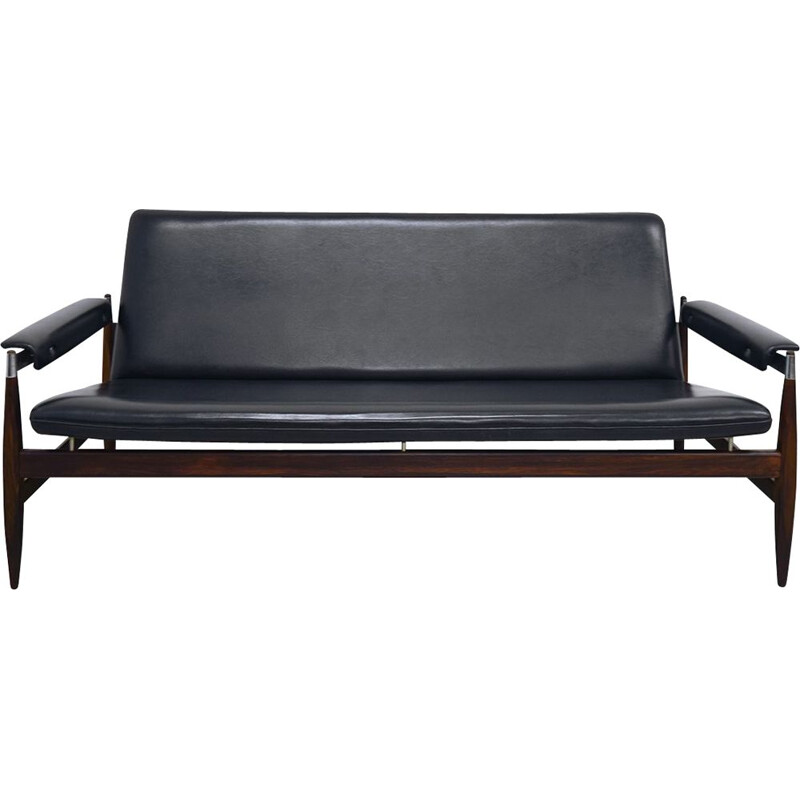 Vintage 2-seater 112 sofa in rosewood by Leolux