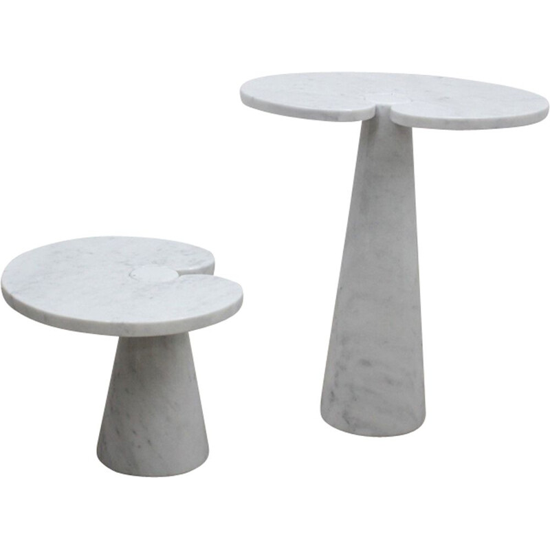 Set of 2 Eros coffee tables by Angelo Mangiarotti for Skipper