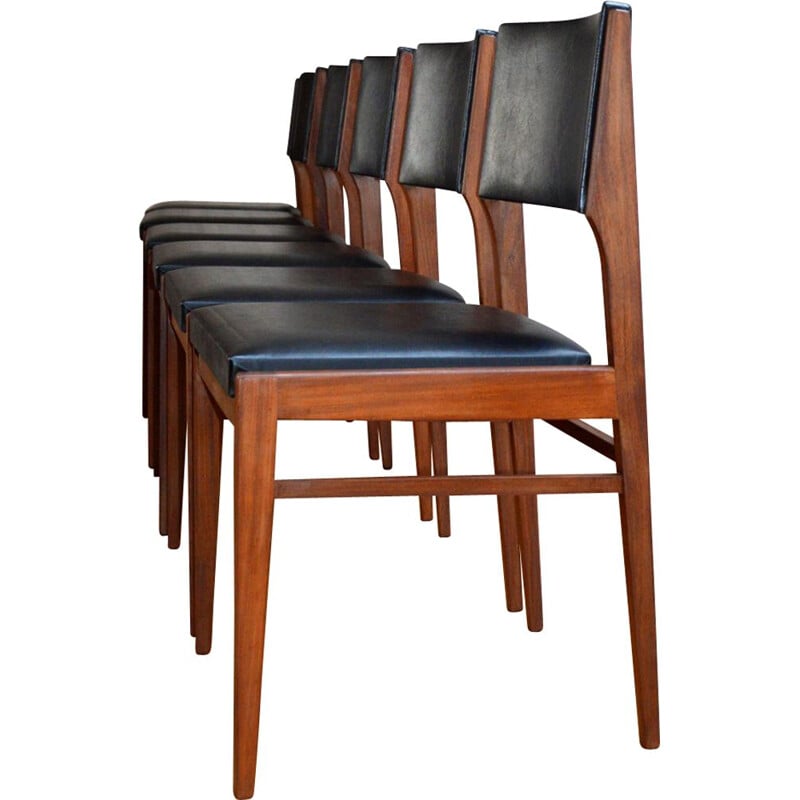 Set of 6 Scandinavian chairs by Gerhard Berg