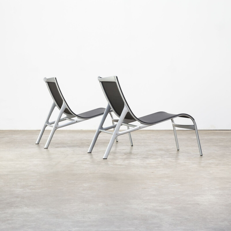 Vintage set of 2 lounge chairs model 418 by Alberto Meda for Alias