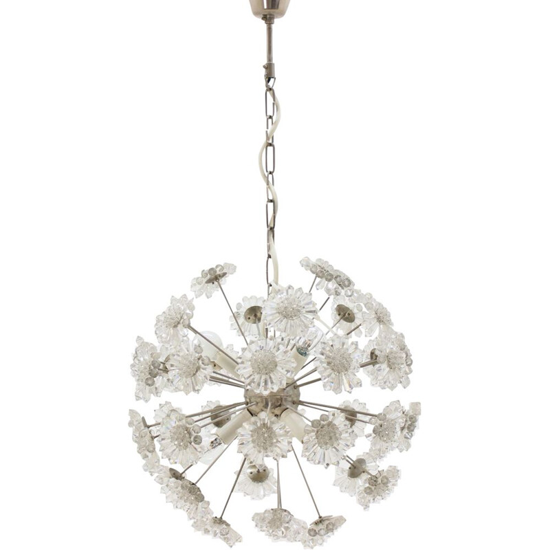 Vintage chandelier Dandelion Sputnik by Preciosa