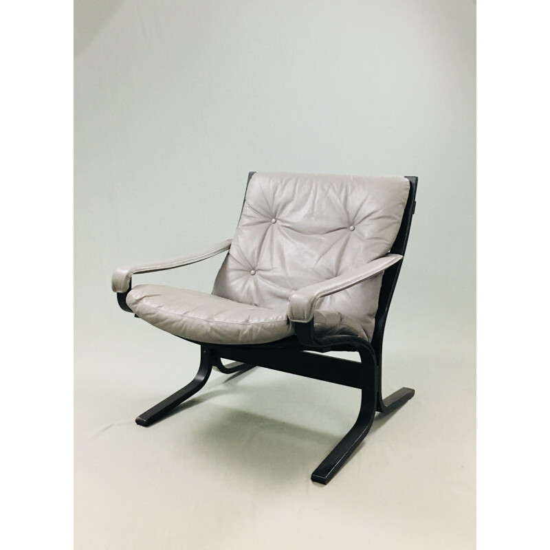 Vintage set of 2 armchairs "Siesta" gray by Ingmar Relling to Westnofa