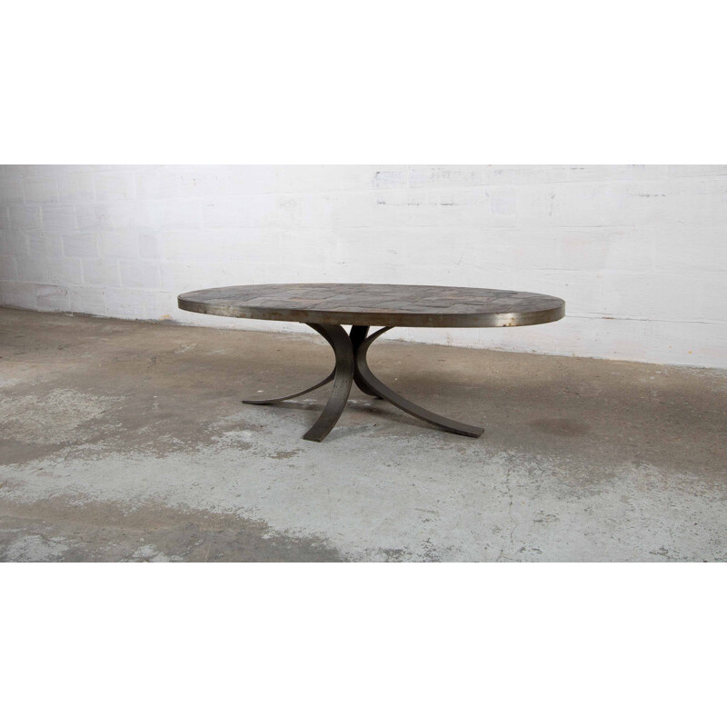 Vintage brutalist coffee table