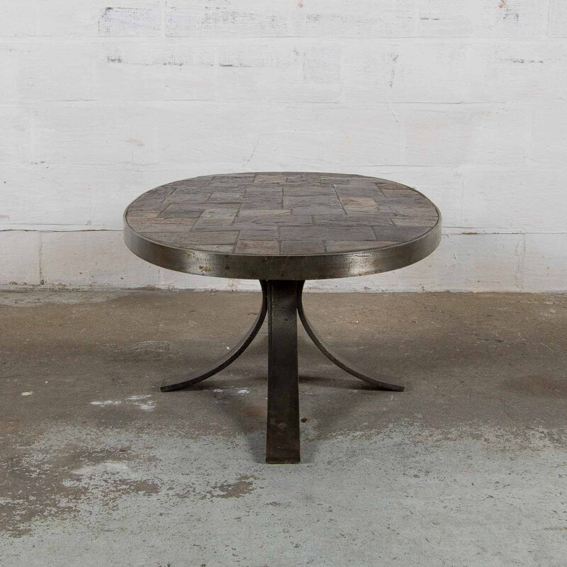 Vintage brutalist coffee table