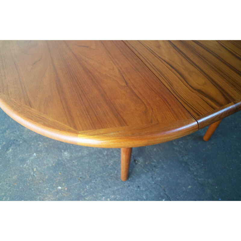 Danish extending dining table 1970s