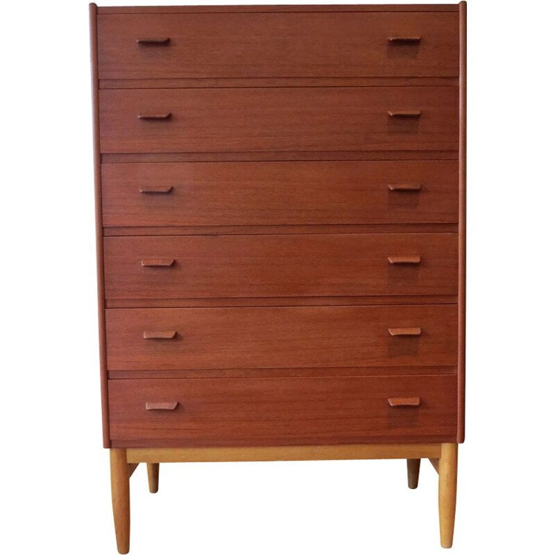 Vintage chest of drawers in teak by Poul Volther for Munch