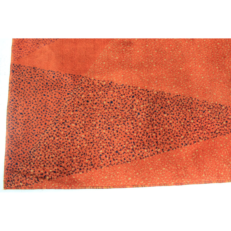 Geometrischer Vintage-Teppich aus Wolle, 1970