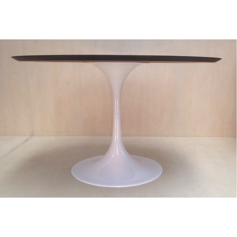 DF 2000 series dining table in lacquered cast aluminium and wood, Raymond LOEWY - 1960s