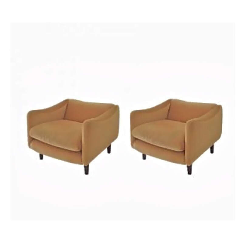 Pair of armchairs "Dachshund" by Michel Mortier for Steiner