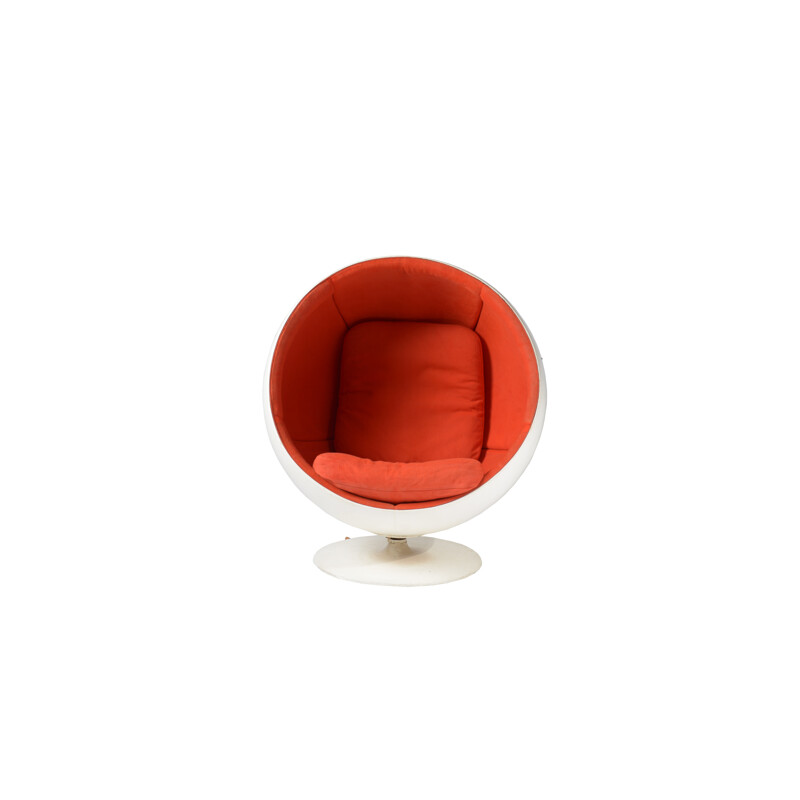Ball Chair en fibre de verre et tissu orange, Eero AARNIO - 1960