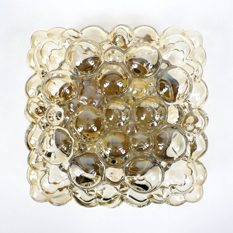 Vintage bubble glass flush mount by Helena Tynell for Limburg