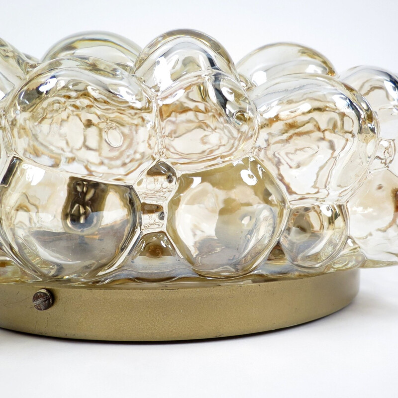 Vintage bubble glass flush mount by Helena Tynell for Limburg