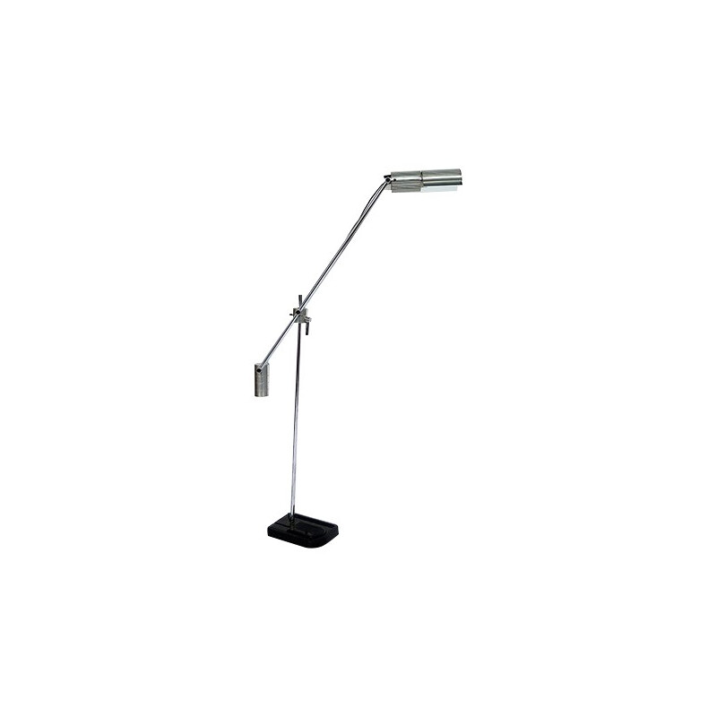 Vintage chrome-plated metal floor lamp, Switzerland 1970