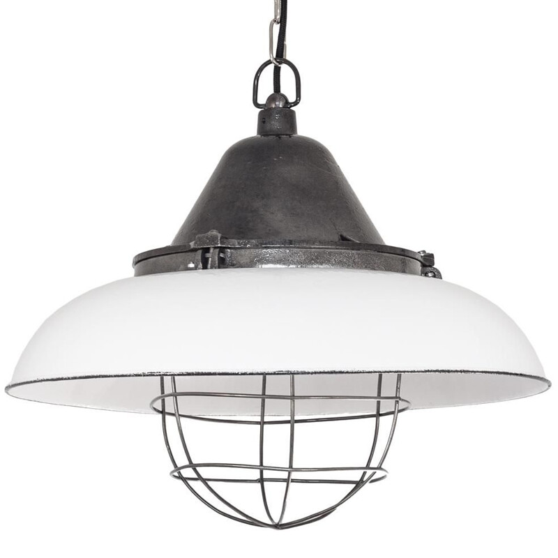 Vintage Polish Industrial pendant lamp