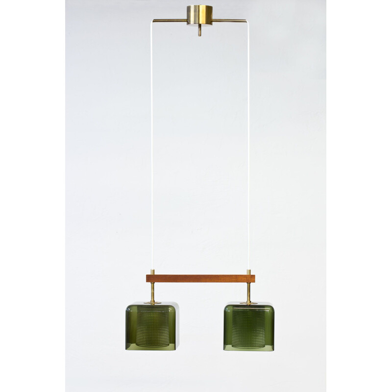 Vintage glass pendant lamp by Carl Fagerlund for Orrefors