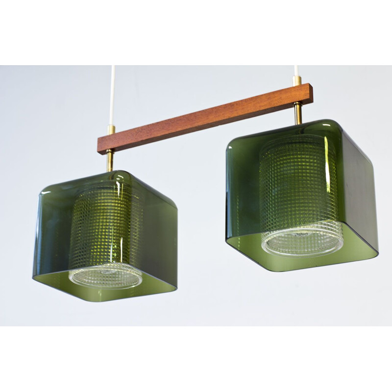 Vintage glass pendant lamp by Carl Fagerlund for Orrefors