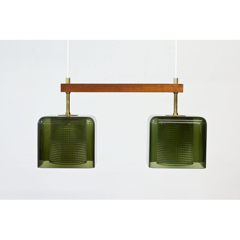 Vintage glass pendant lamp by Carl Fagerlund for Orrefors