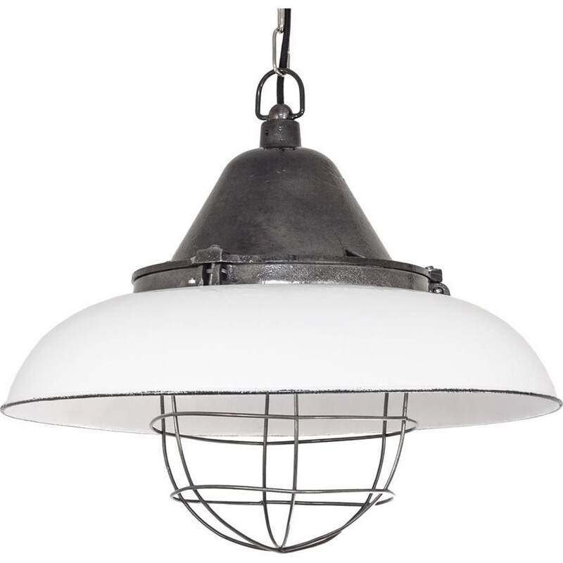 Vintage Polish Industrial pendant lamp