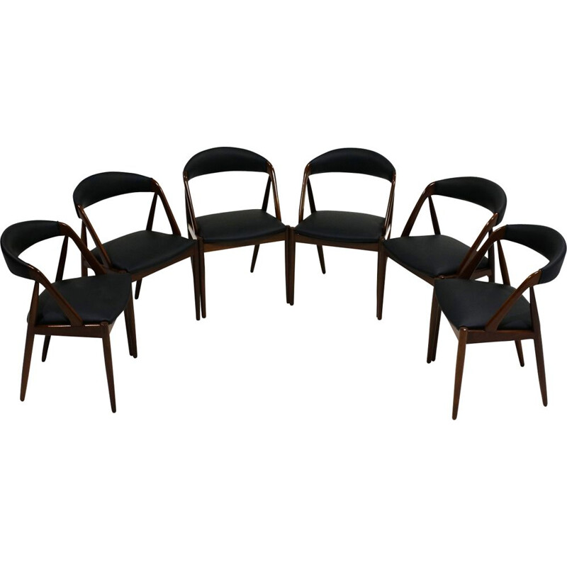 Vintage set of 6 chairs Model 31 by Kai Kristiansen for Schou Andersen