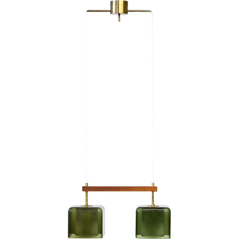 Vintage glass pendant lamp by Carl Fagerlund for Orrefors