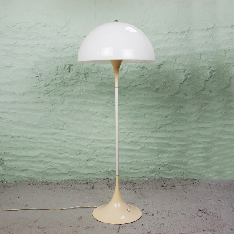 Panthella floor lamp in metal and chromed steel, Verner PANTON - 1970s