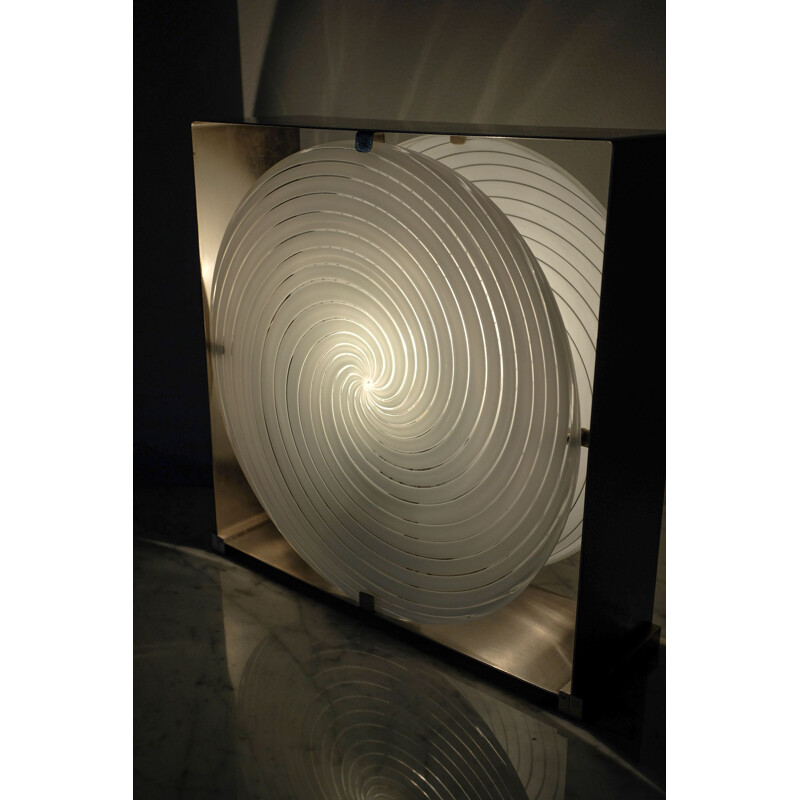 Lampe de table vintage spirale par AV Mazzega