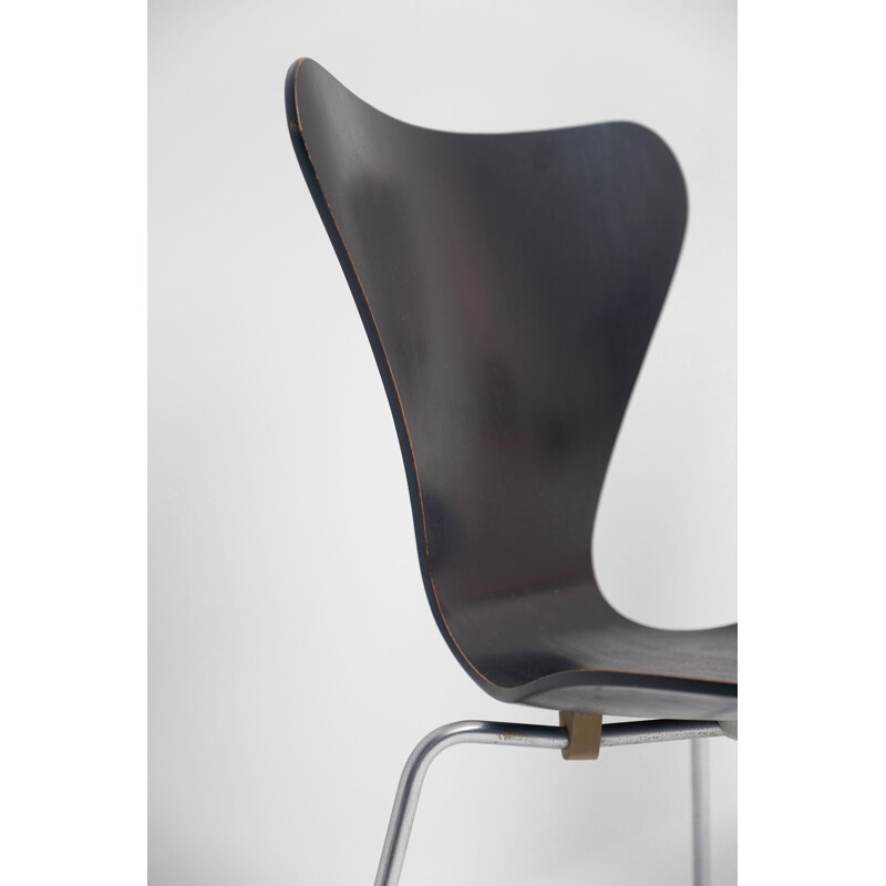 Paar vintage stoelen 3107 van Arne Jacobsen voor Fritz Hansen, 1955