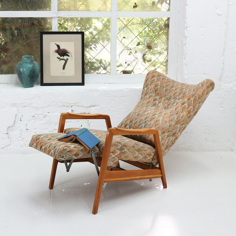 Vintage reclining Wingback armchair