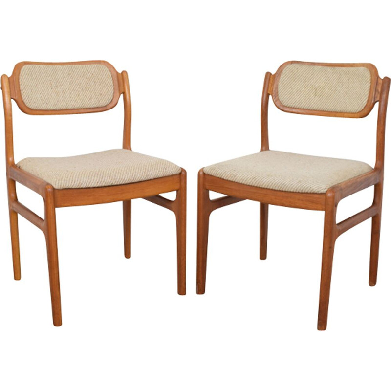 Suite de 2 chaises à repas vintage par Johannes Andersen pour Uldum Møbelfabrik