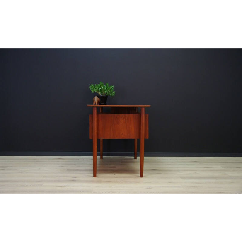 Vintage Danish writing desk in teak