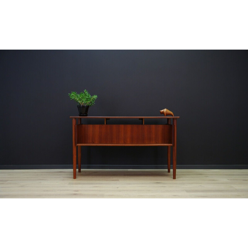 Vintage Danish writing desk in teak