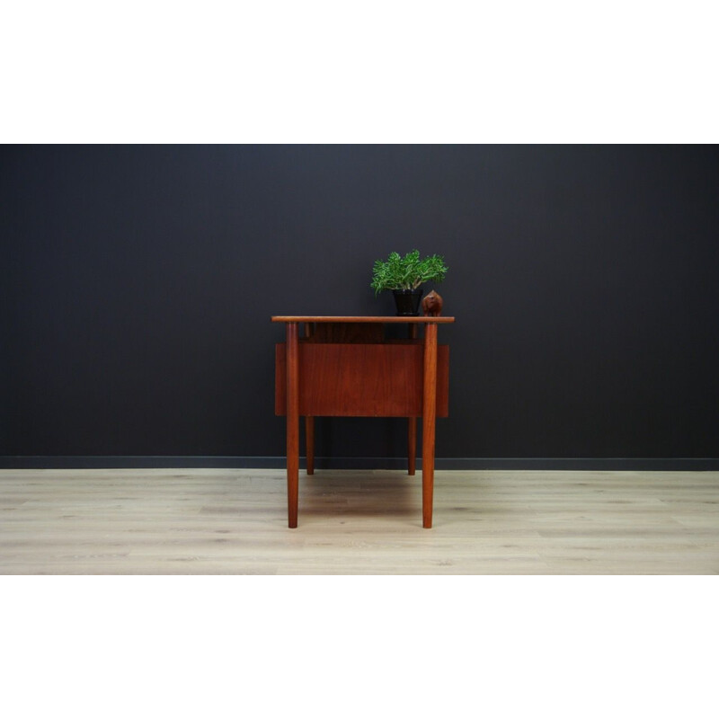 Vintage Danish writing desk in teak