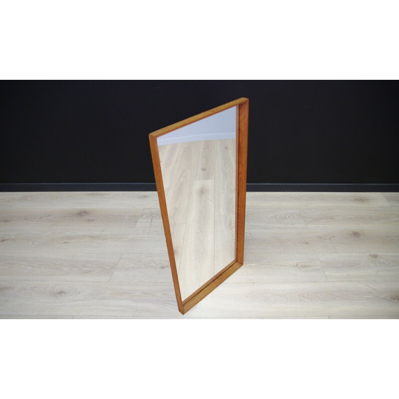 Vintage Danish design mirror in solid wood