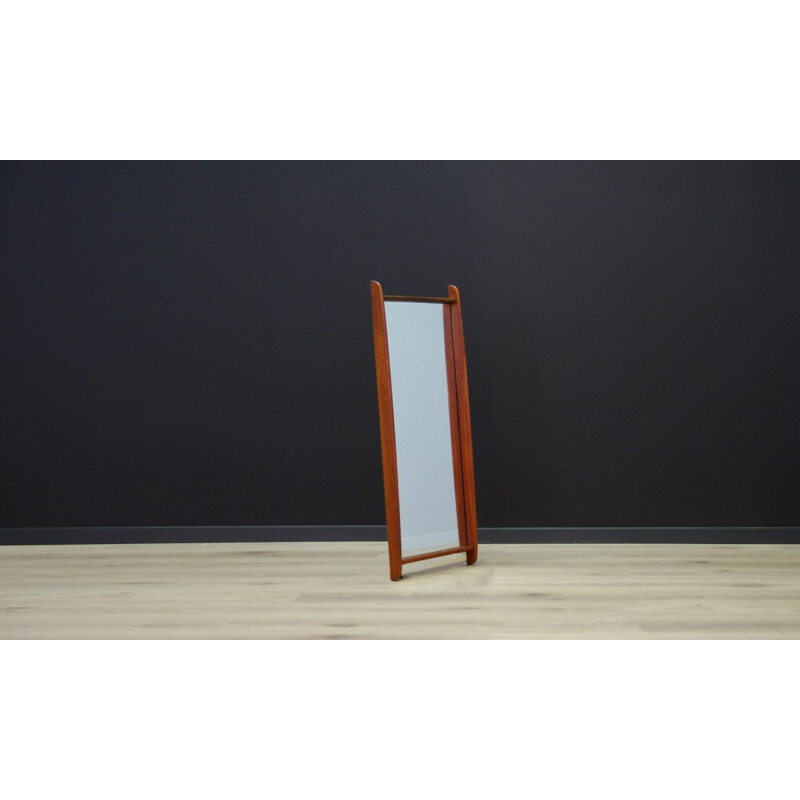 Vintage Danish design mirror in teak