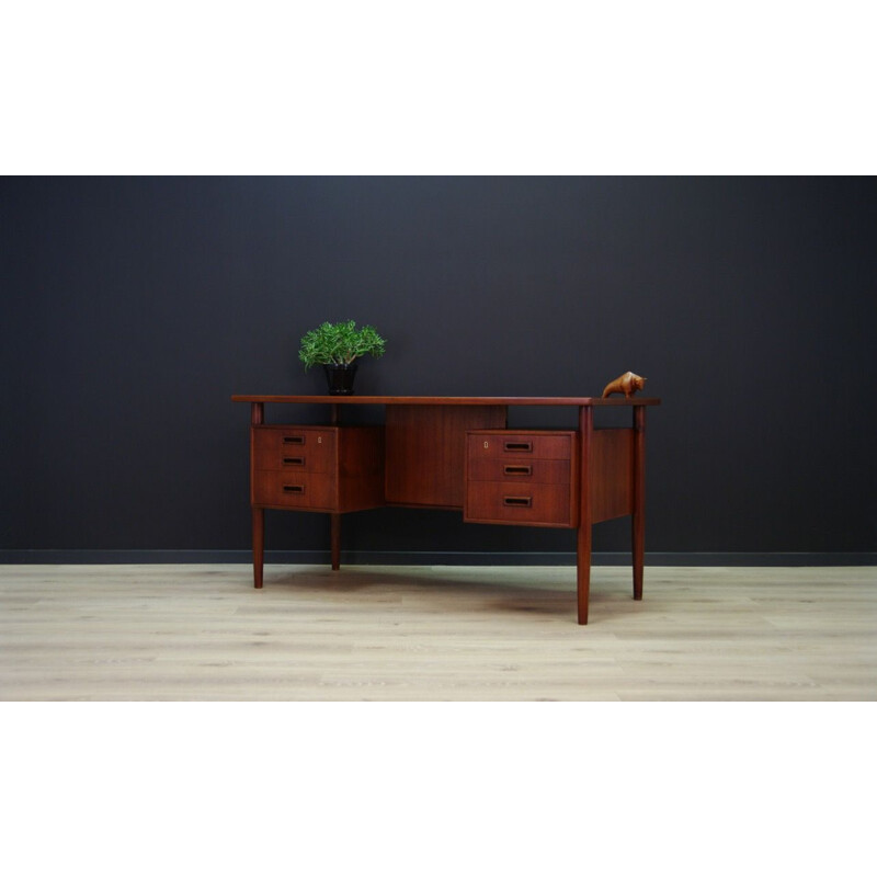 Vintage Danish design writing desk in rosewood