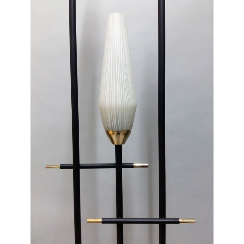 Vintage floor lamp in metal and brass by the Arlus House