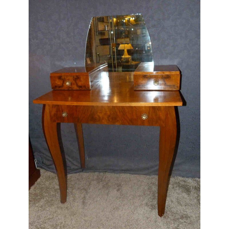 Vintage dressing table in walnut