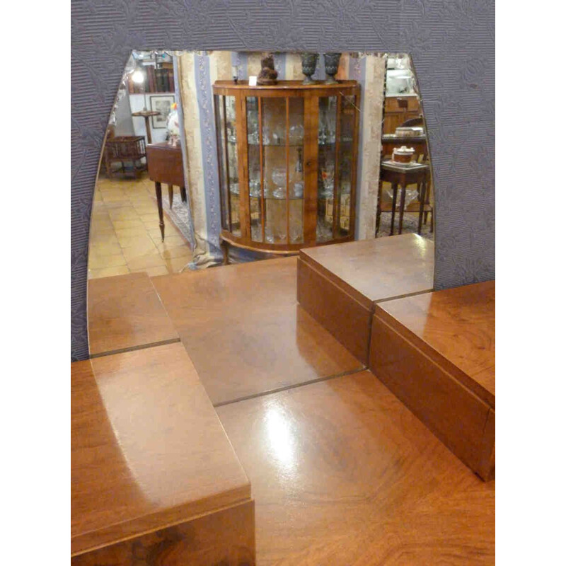 Vintage dressing table in walnut