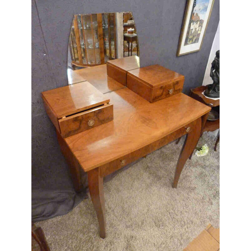 Vintage dressing table in walnut