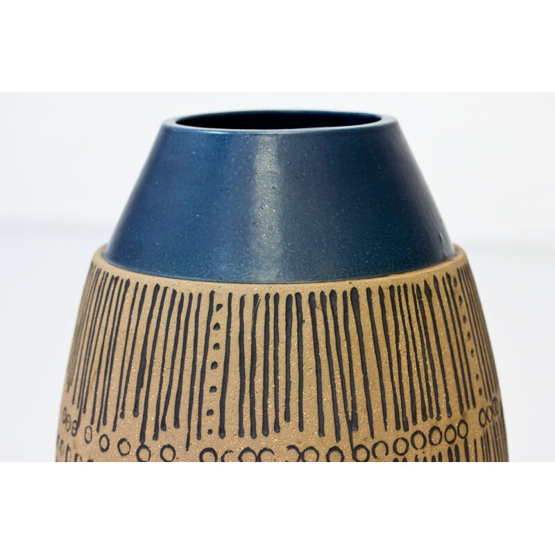 Vintage ceramic floor vase by Lisa Larson