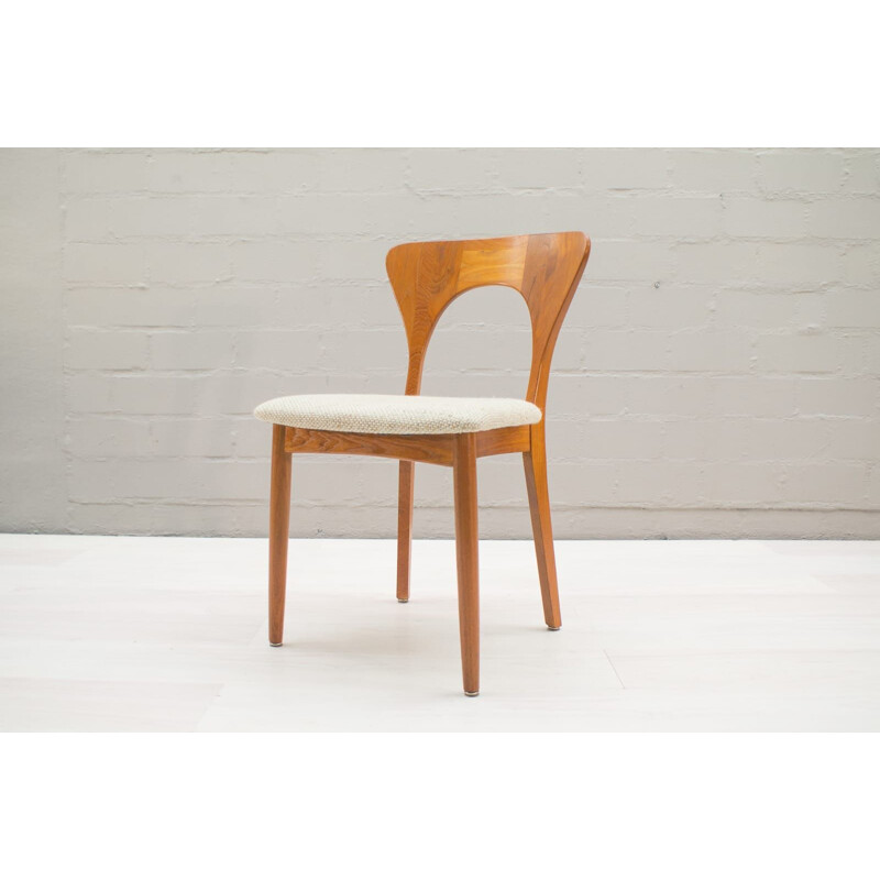 Vintage set of 4 chairs in teak by Niels Koefoed for Koefoeds Hornslet