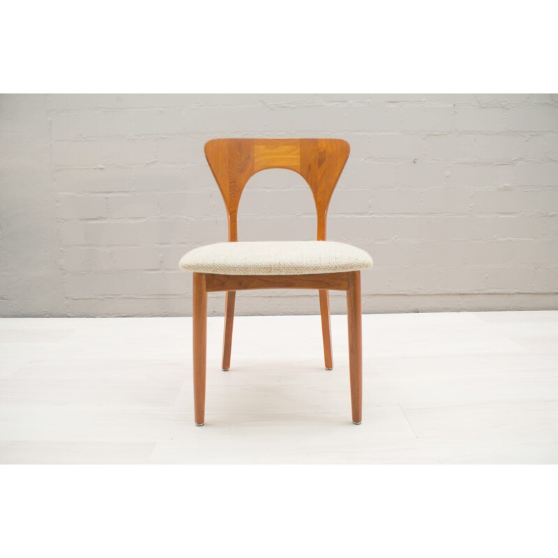 Vintage set of 4 chairs in teak by Niels Koefoed for Koefoeds Hornslet