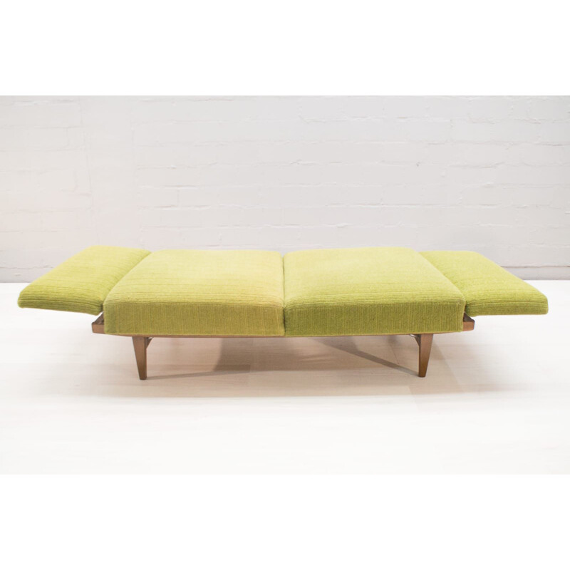 Vintage green 3-seater sofa "Stella" by Knoll Antimott 