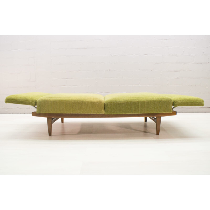 Vintage green 3-seater sofa "Stella" by Knoll Antimott 