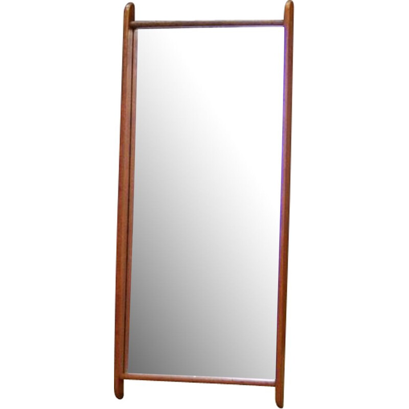 Vintage Danish design mirror in teak