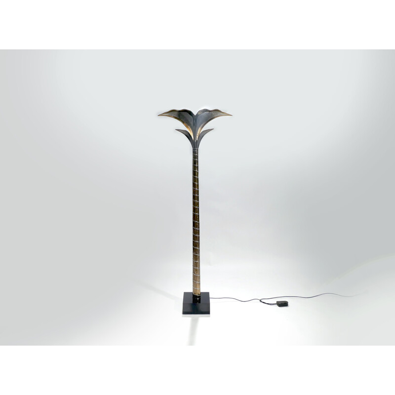 Maison Honoré halogen floor lamp in metal, Henri FERNANDEZ - 1980